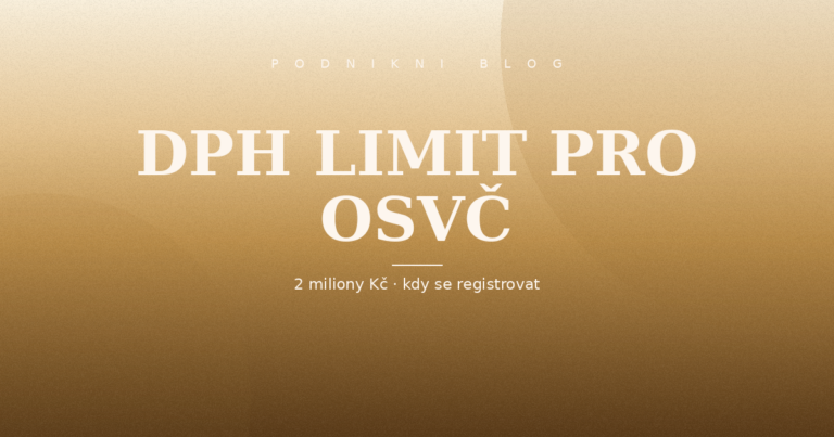 DPH a OSVČ — limit 2 mil. v praxi 2026