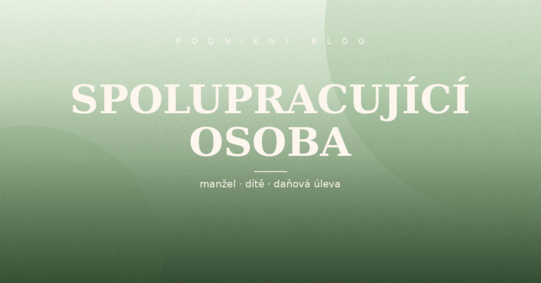 Spolupracující osoba — jak rozdělit příjmy s partnerem