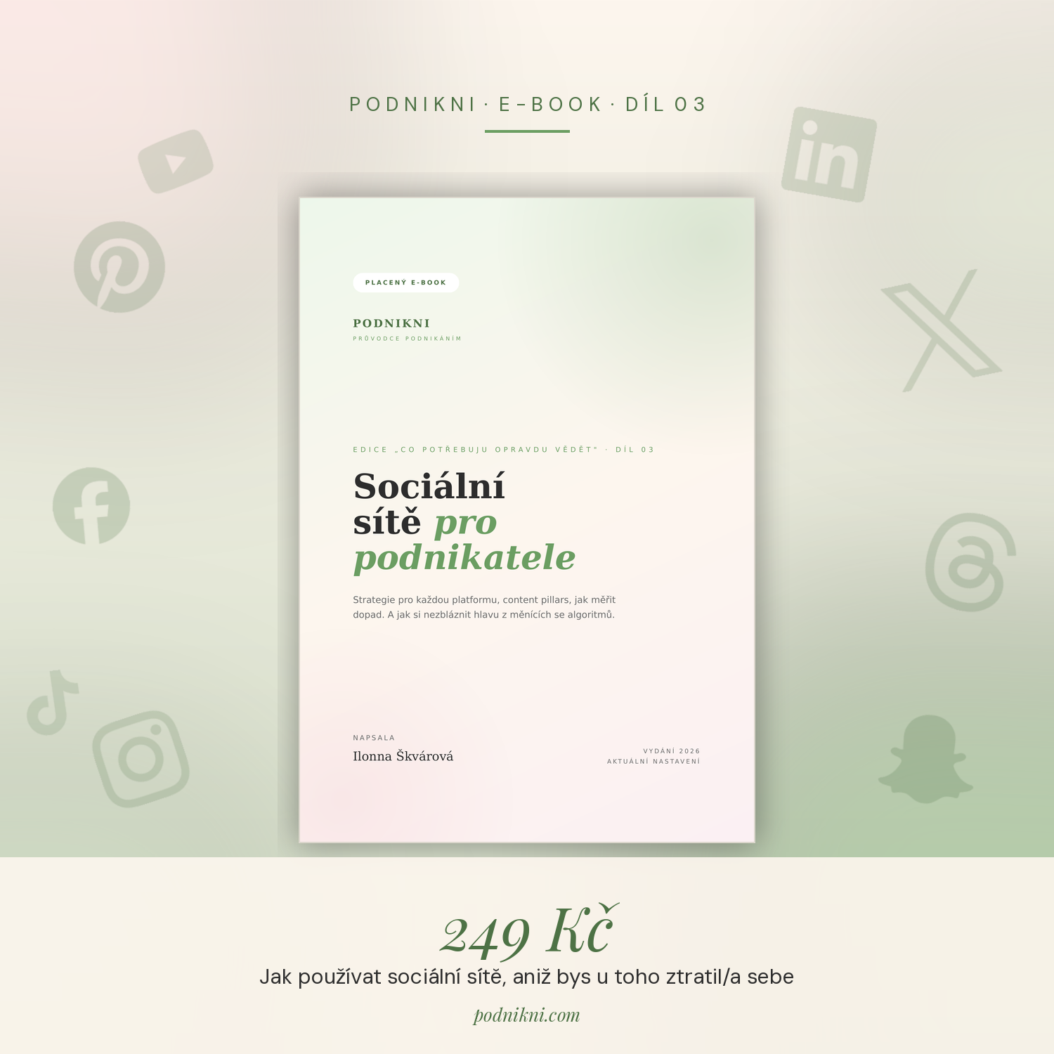 Sociální sítě pro podnikatele — ebook Podnikni 2026