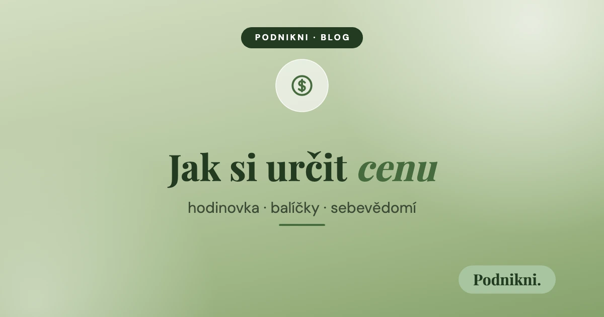 Jak si určit cenu jako začínající OSVČ