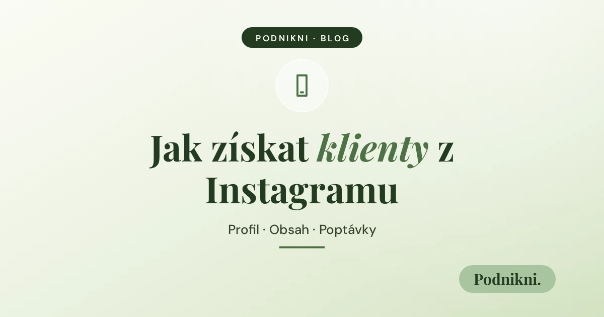 Jak získat klienty z Instagramu (bez placené reklamy)